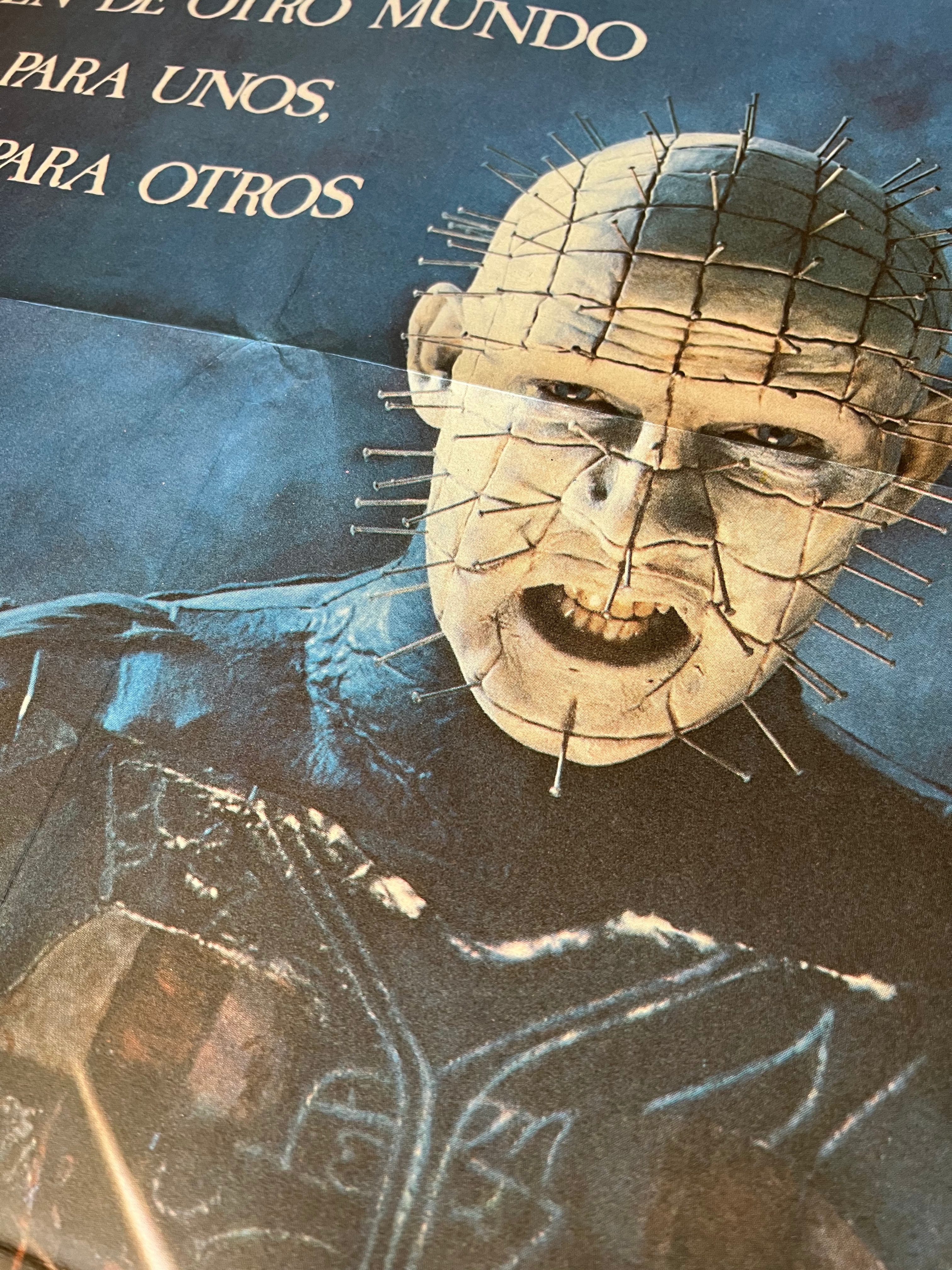 🖼️🎥 Hellraiser: Los que traen el infierno (Hellraiser, 1987) — Cartel de cine (ESP 1987)